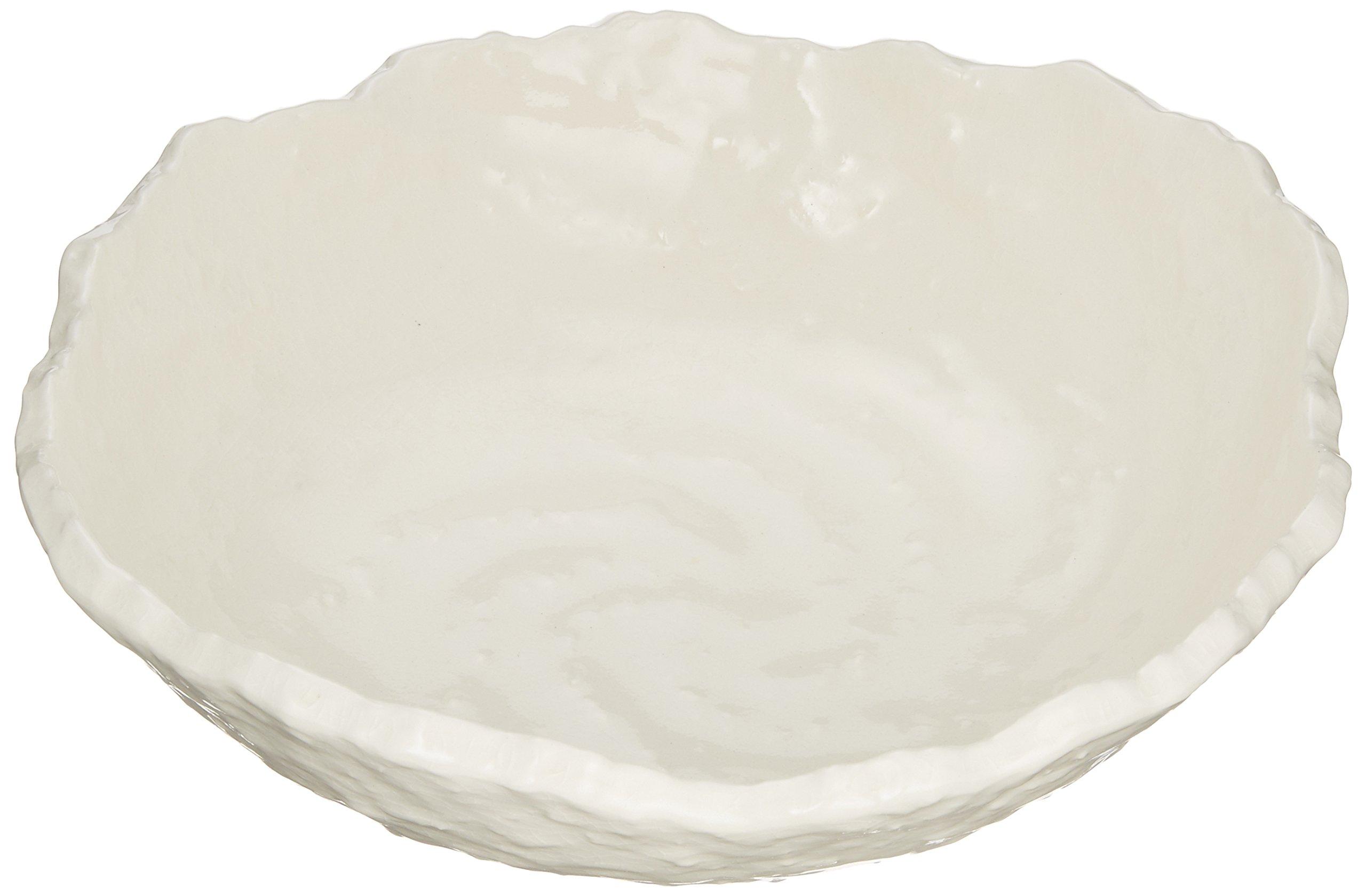 

Banko Ware White Dish, Teokoshi White, Noodle Bowl, Size 9, 05379