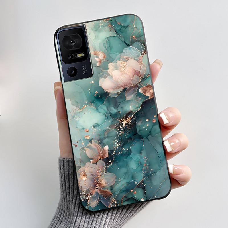 Phone Case For TCL 40 SE 40SE 40 XL 40R 40XL 40T Case Luxury Cute Cool Cartoon Black Soft Silicone Cover Protective Shell Coque