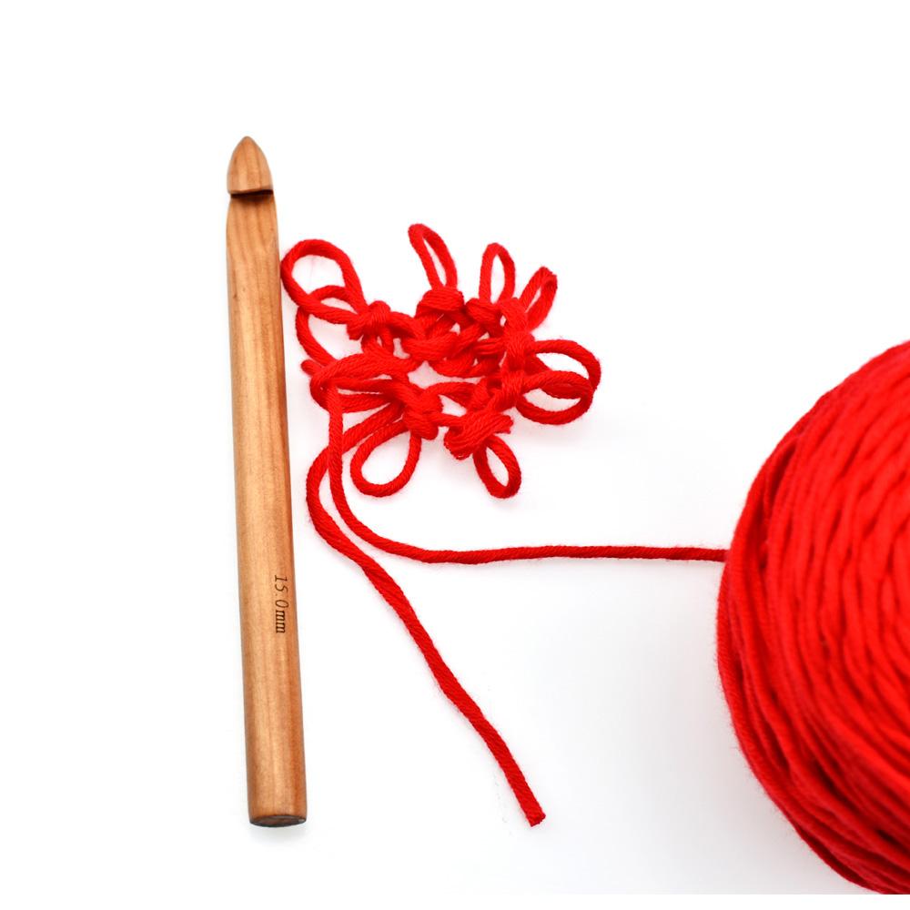 DIY Large Big Size Crochet Arting Wooden Crochet Hook Crochet Kit Knitting Tool Sewing Needles