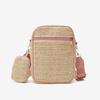 Women's bag, new one-shoulder straw small bag, sports and leisure, mother and child messenger bag, and a mobile phone bag.