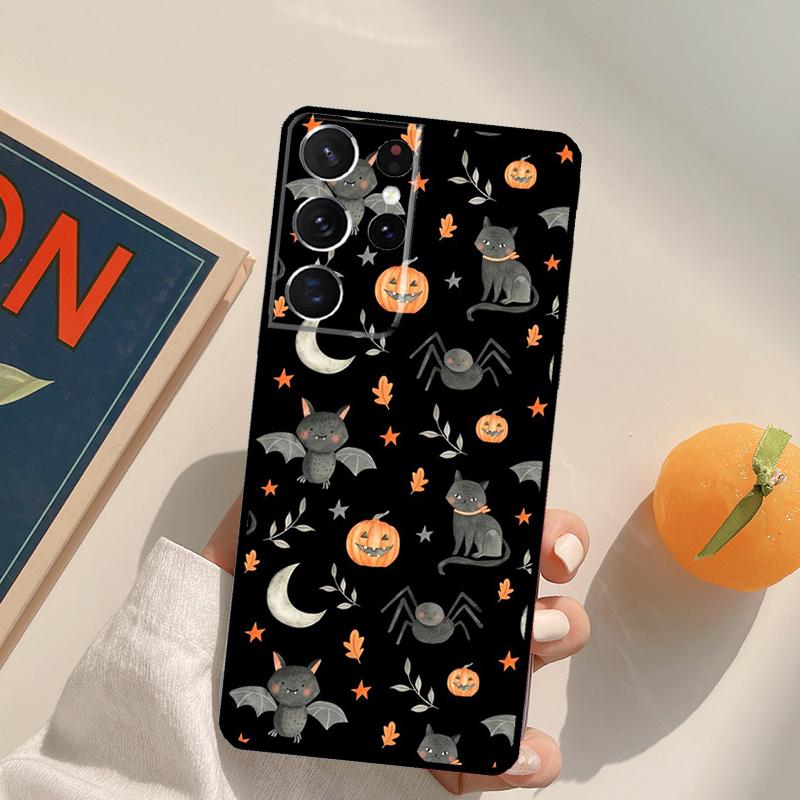 Halloween Pumpkin Horror Phone Case For Samsung Galaxy S26 S25 S20 S21 S22 S23 S24 Ultra S10 Plus S25 FE Back Cover