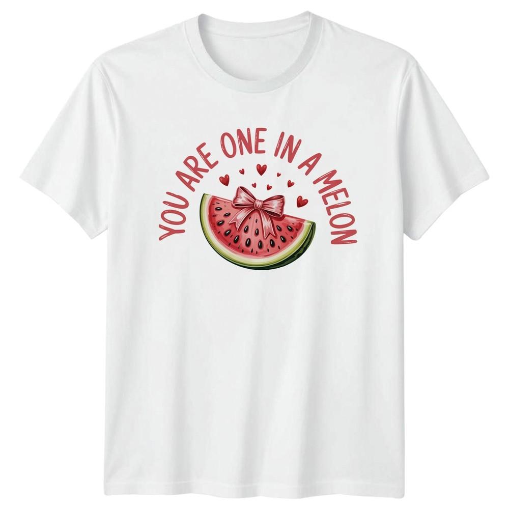 You Are One In A Unisexs TShirt Watermelon Pun Food Day Gift For Her