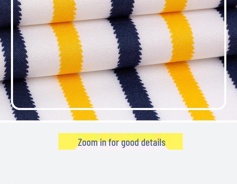 Men's Short Sleeve Non-Iron Striped Ice Silk Casual Korean Style Shirt