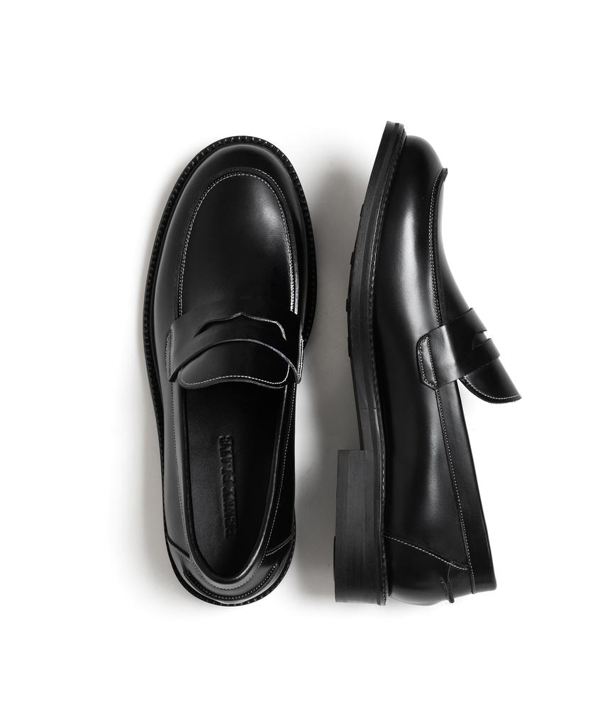 Pennyplate Men'S All-Black Low Loafers
