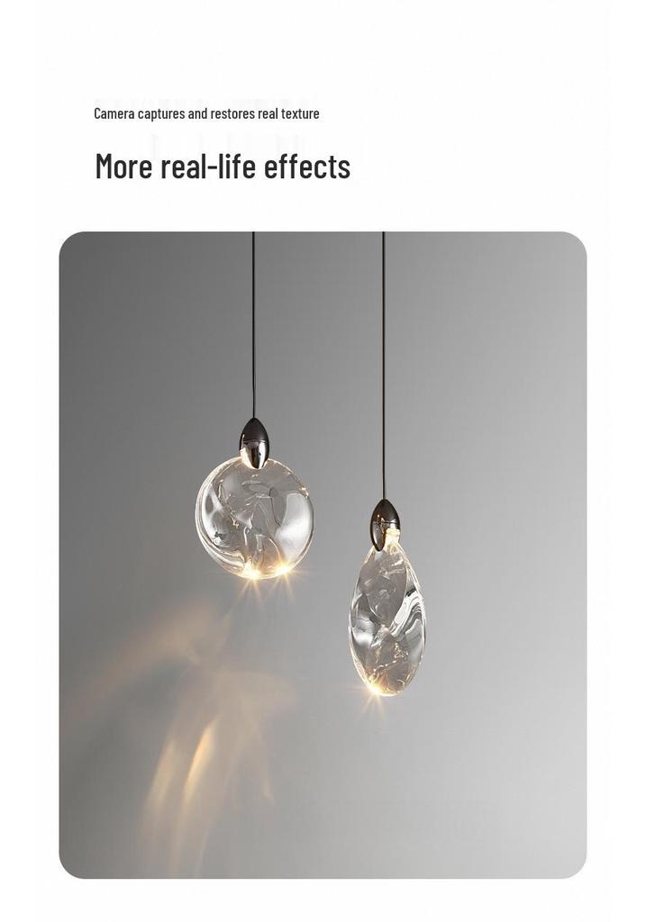 Modern Crystal Chandelier for Bedroom & Living Room - High-End Bedside Pendant Light