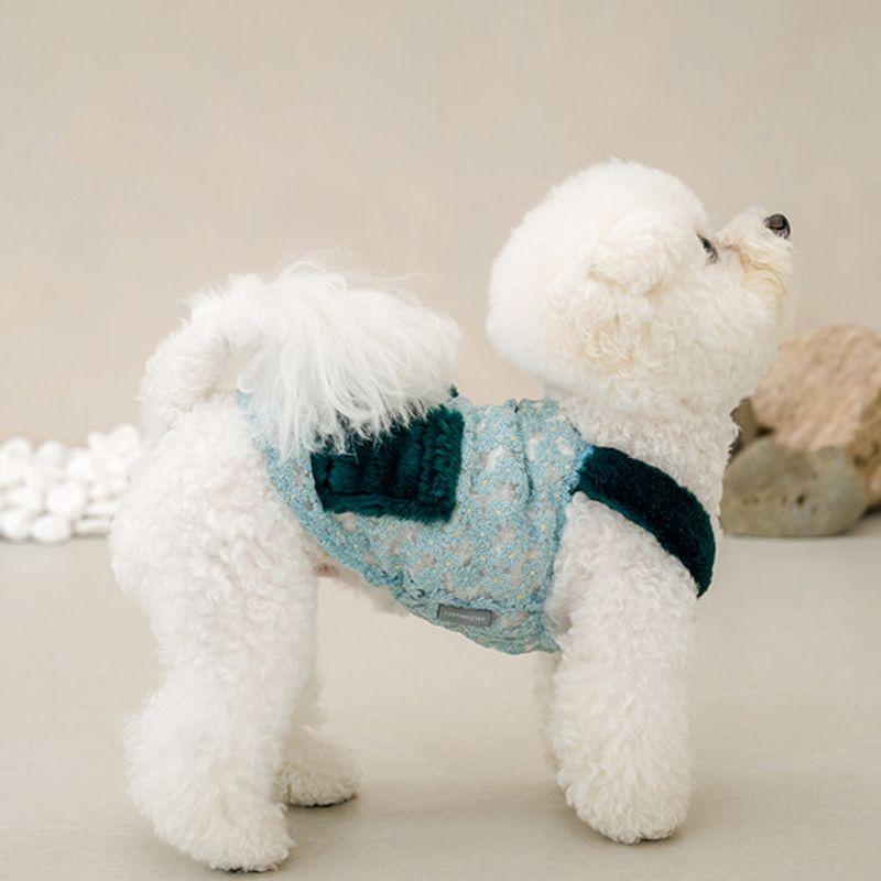 SALTYHEARTY robe une pièce à poche en fourrure écologique VERT