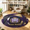 Round Rug Custom NameAnderlecht FC Pattern Non Slip Carpet Home Floor Decor