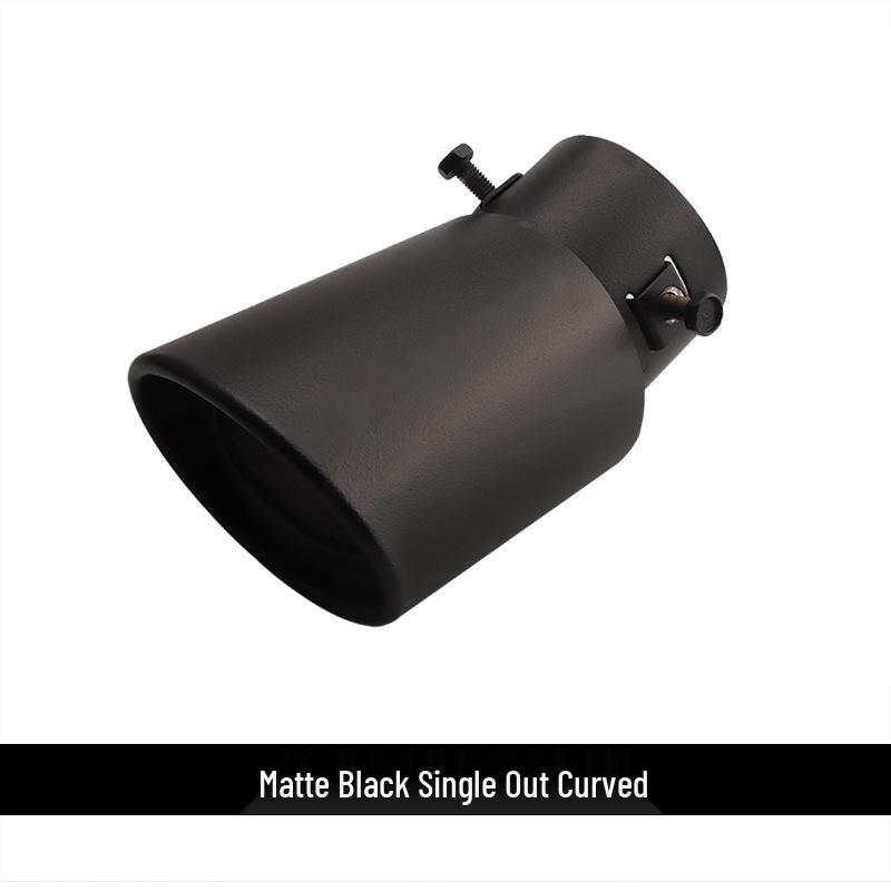 

Universal Matte Black 63mm Bent Tailpipe Exhaust Muffler Cover