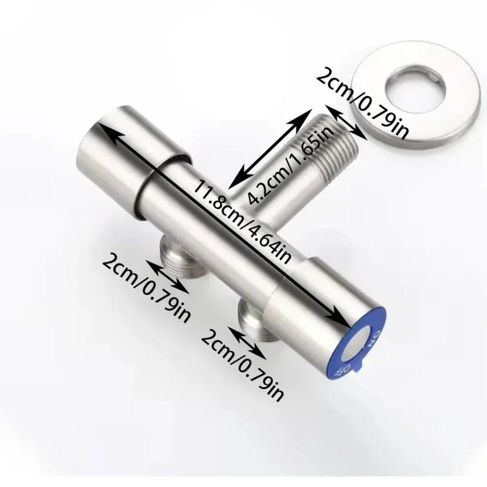 Double Handle Stainless Steel Cold Water Faucet Bathroom Washing Machine Faucet