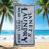 1Pc Janet'S Laundry Service Beach Towel, Quick Dry, Multi-Use for Beach Pool Gym Yoga Home Travel, Christmas, Halloween, Xmas Gift M928847