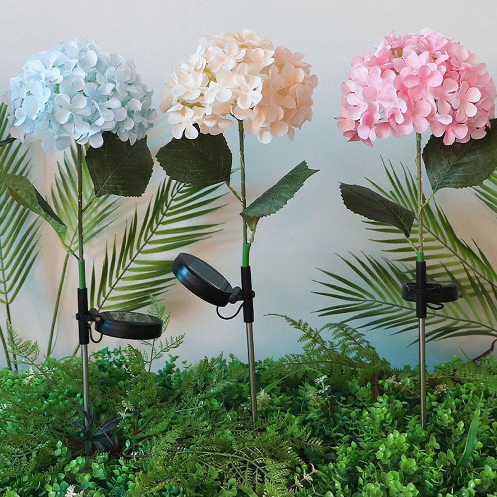 Decorative Lighting LED Hydrangea Lights Simulated Flower Solar Garden Light Lawn Lighting