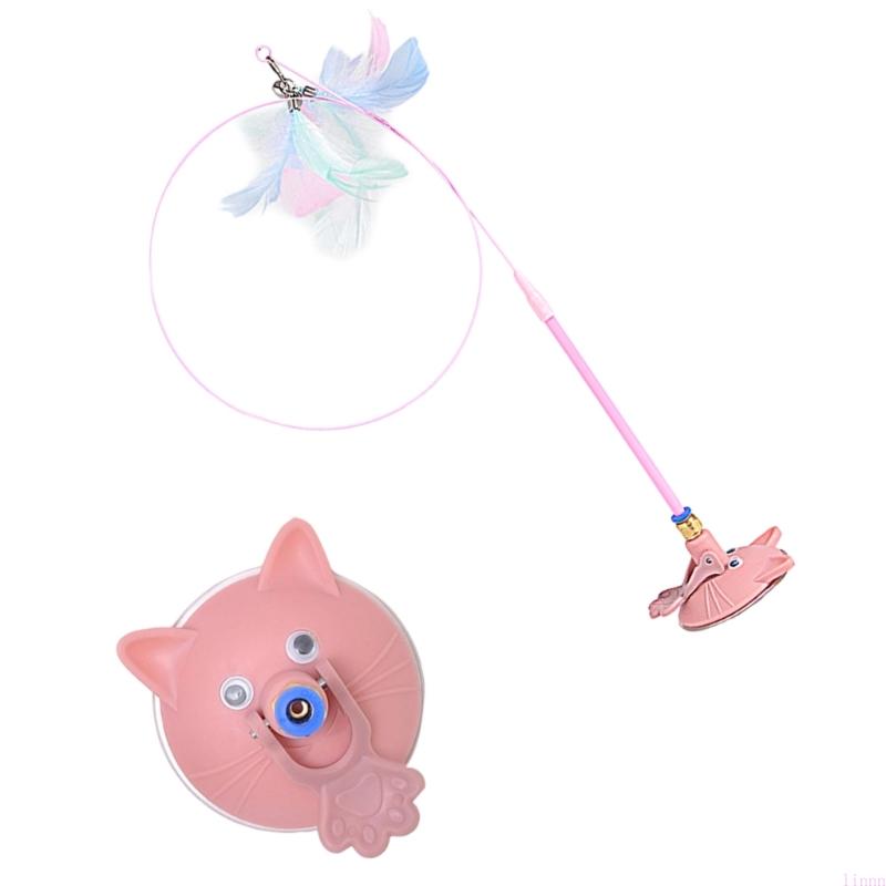 Pet Toy Interactive Pet Teaser Attachments Suction Cup Base For Felines