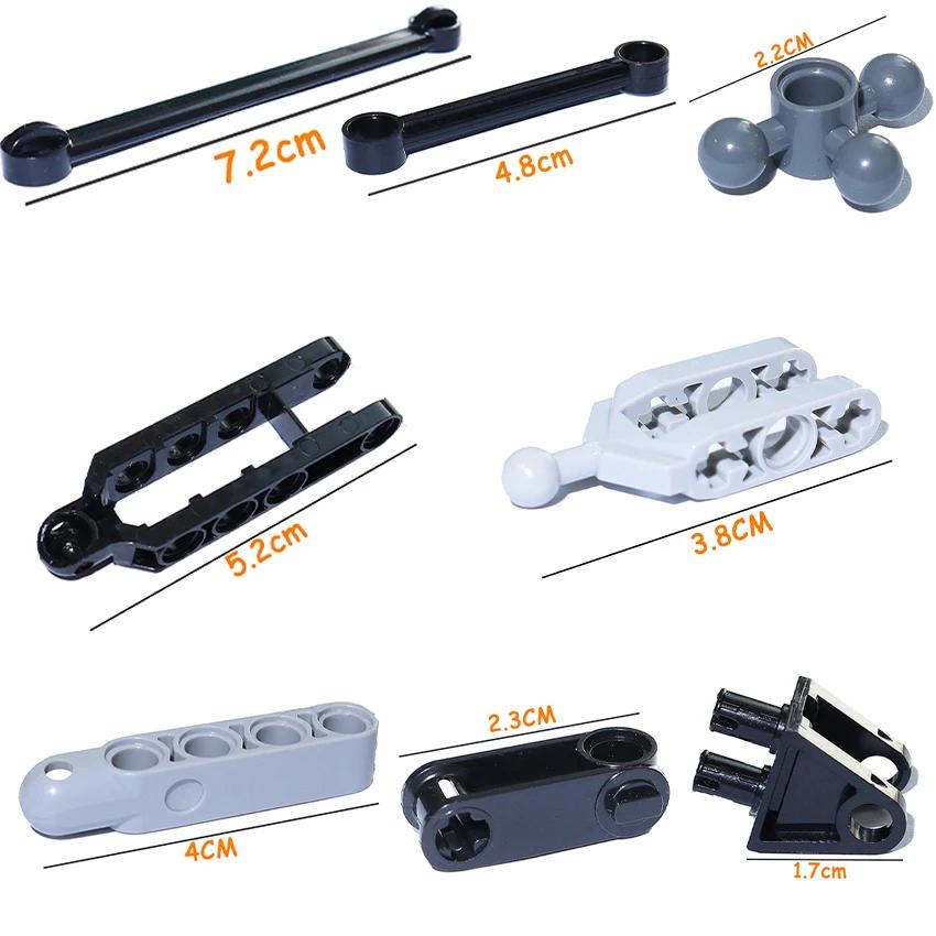 Briques de Construction Pièce Technique MOC Suspension Moyeu de Direction Boîtier d'Essieu Portique Entraînement Briques High-tech Cadeau pour Enfants 15460 6572