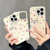 Leather Pattern Polka Dot Love Flower for Apple 16promax Mobile Phone Case for IPhone15pro/14/13
