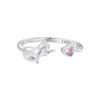 925 Silver Cat Pet Adjustable Rings For Women Animal Dog Open Ring Family Daughter Birthday Jewelry Girl Gift
