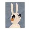 Animal Poster Dog Rabbit Bear Leopard Flower Decoration  Wall Art Canvas  Suitable for Baby Room Bedroom