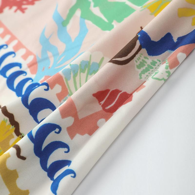 Women Sexy Printed Halter Skirt Suits Summer Sleeveless Backless Crop Top Single Breasted Split Skirts Two Piece Sets