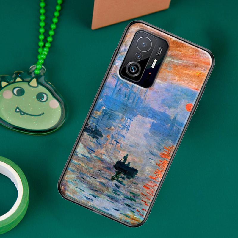 Claude Monet Garden Lotus Bridge Case For POCO F5 X5 X3 Pro X4 F4 GT F3 M5s C40 Cover For Xiaomi 13 12 Lite 11T 12T Pro 12X