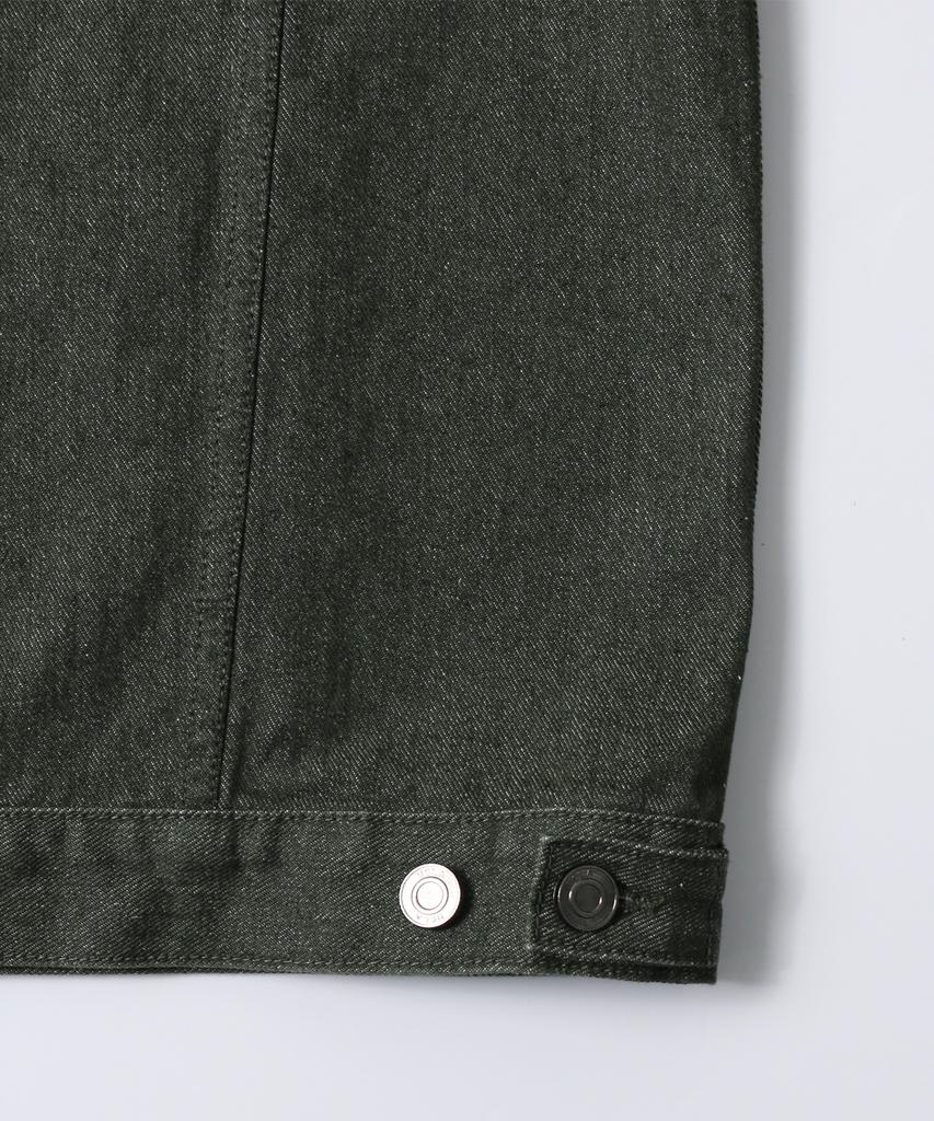 Ucla Unisex Retro Preppy Denim Trucker Jacket [Khaki] (Ub9Dj03)