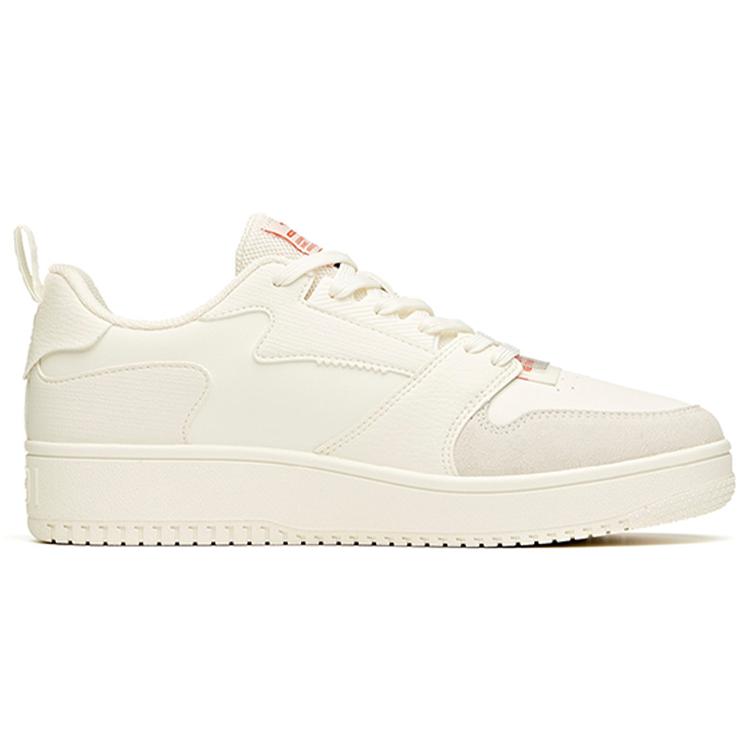 New Anta Low Top Skateboard Shoes Men's Ivory White 912118018-1
