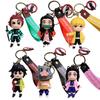 Anime Figure Demon Slayer Keychain Car Cartoon Backpack Pendant Handmade Christmas Gifts kids birthday Lightweight Carry Portable Mini Cute