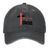 2026 Believe In Christ Baseball Cap Birthday Luxury Man Cap Men's Big Size Hat Male Hat Hats Woman Men's