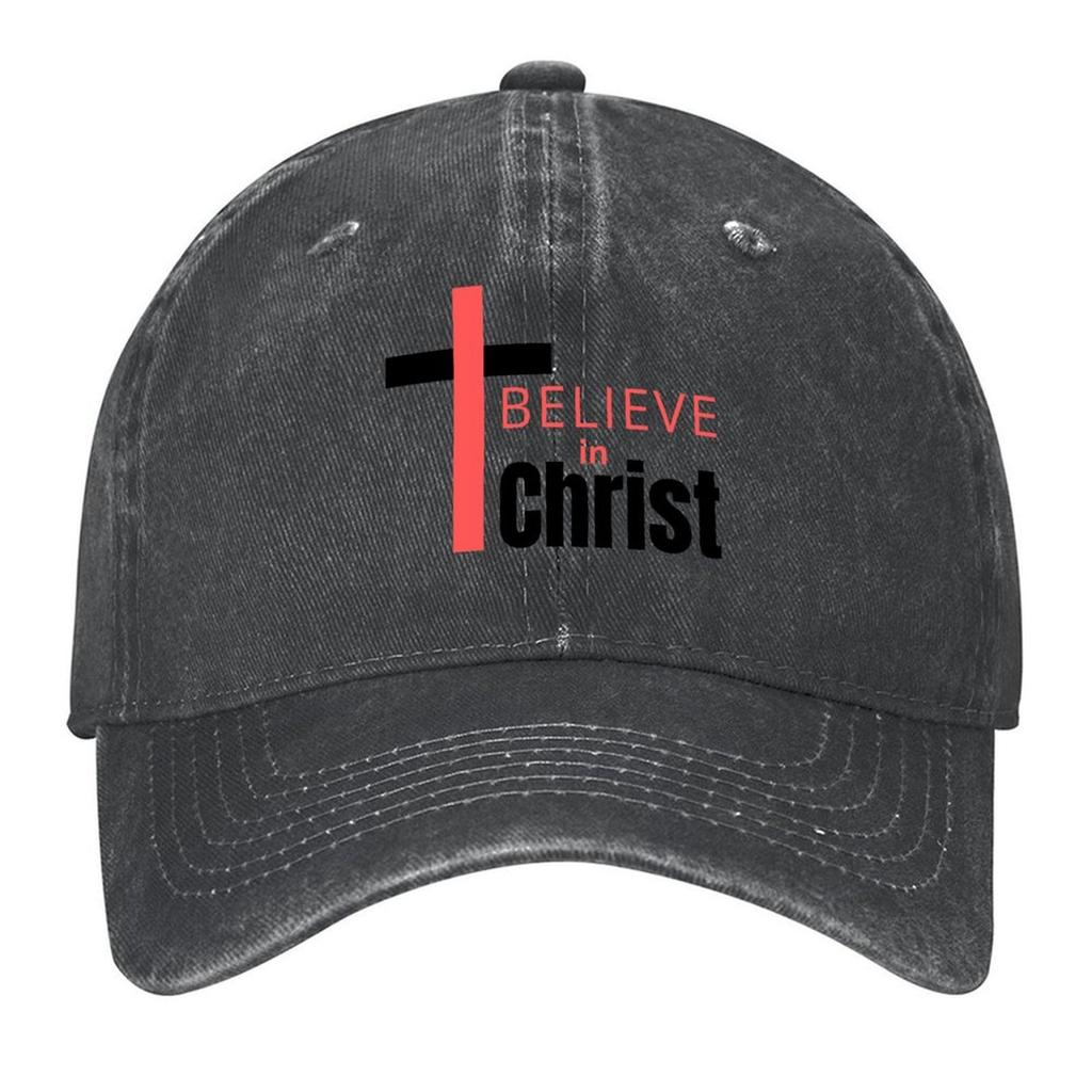 2026 Believe In Christ Baseball Cap Birthday Luxury Man Cap Men's Big Size Hat Male Hat Hats Woman Men's