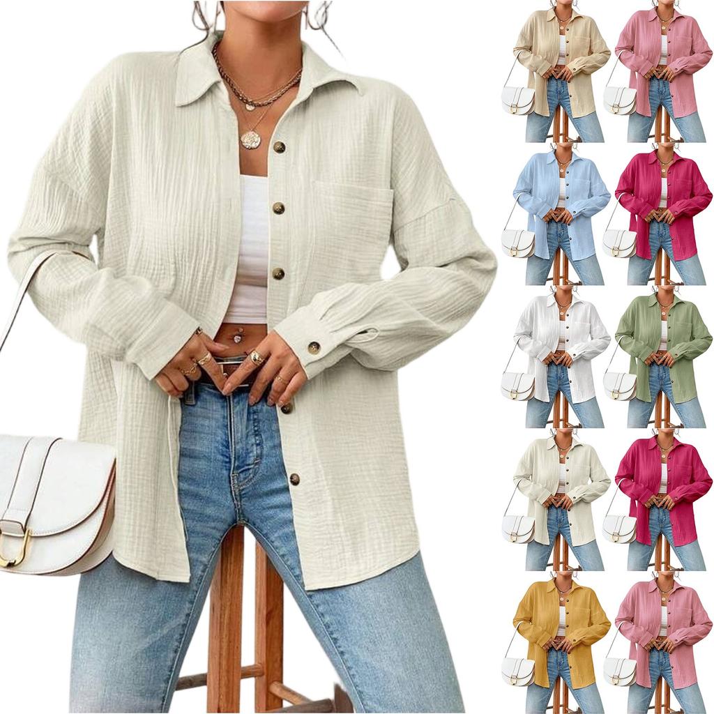 Women's Blouses Fall Off The Shoulder Long Sleeve Shirt