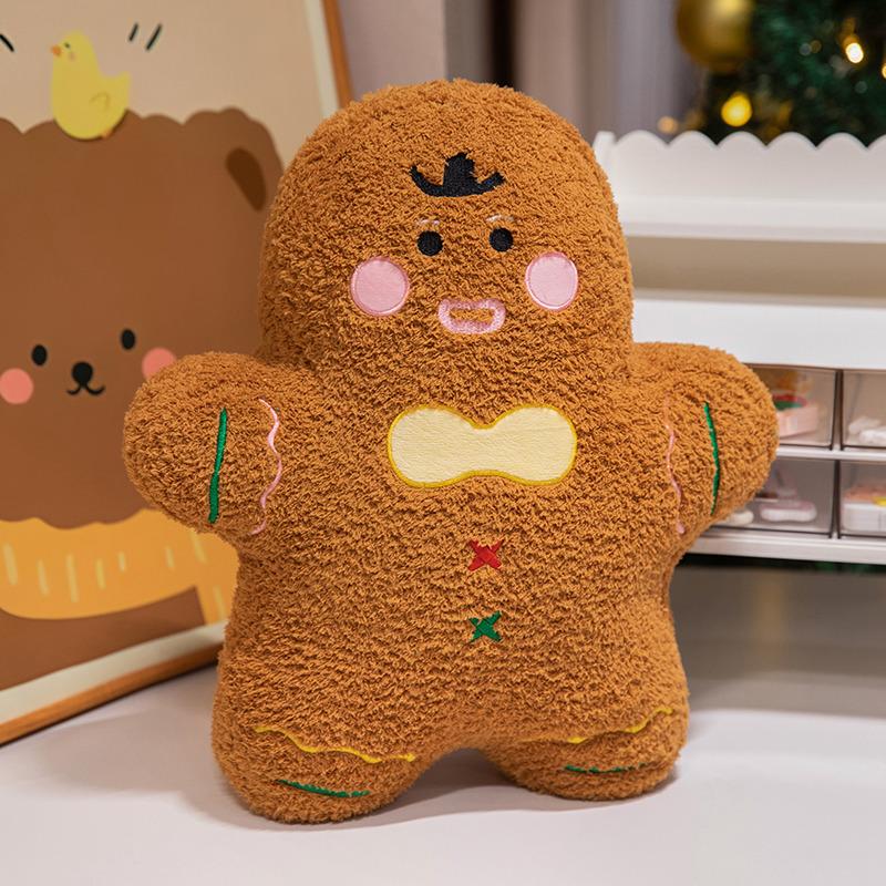 Nouvelle Série de Noël Peluches Pomme Rouge Sapin de Noël Homme en Pain d'Épice Poupée en Peluche Décor Atmosphère de Noël Cadeau