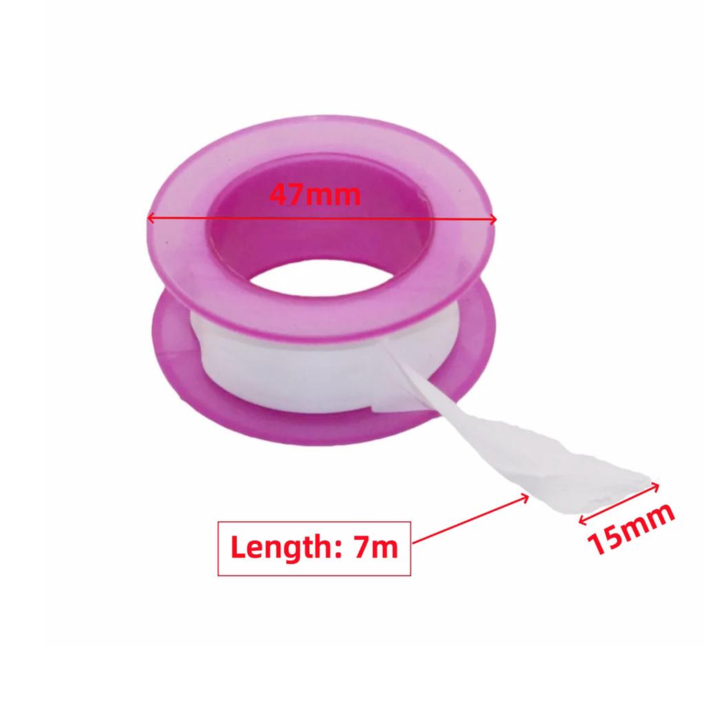 7m/roll PTFE Sealing Tape Faucet Tap Plumbing Thread Screw Waterproof Sealing Tape Garden Household Plumbing Accessories 10Pcs