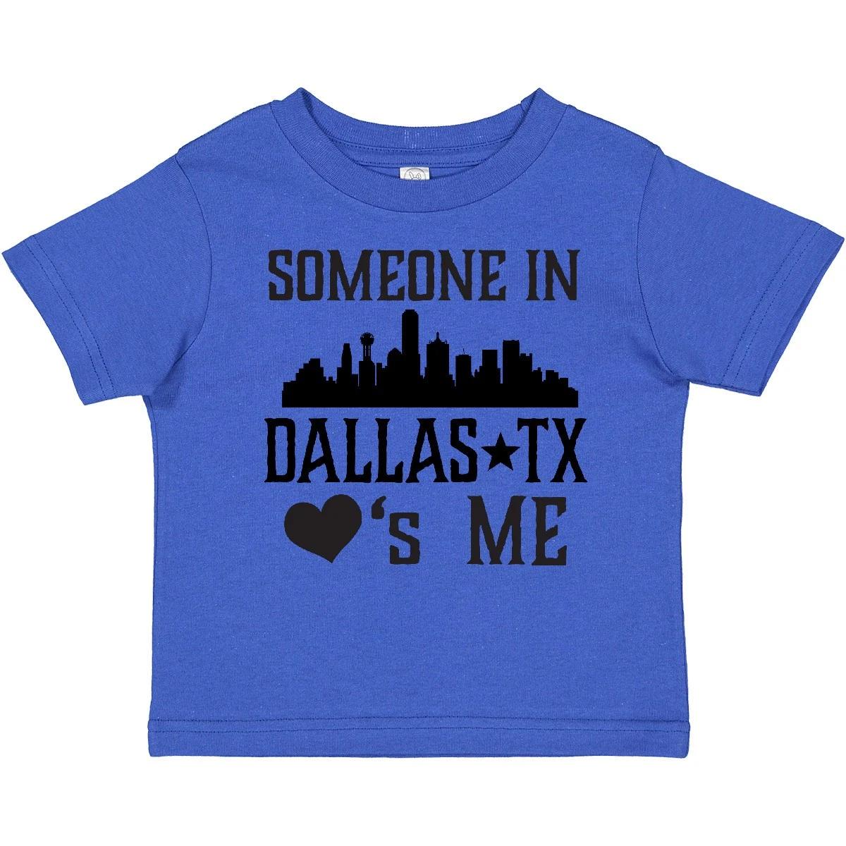 Inktastic Dallas Texas Someone Loves Me Toddler T-Shirt Tx Cities Clothing Child 130