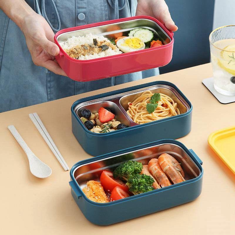 

Wheat Straw Material Bento Box Lunch Box Leak-Proof Stainless Steel Food Container
