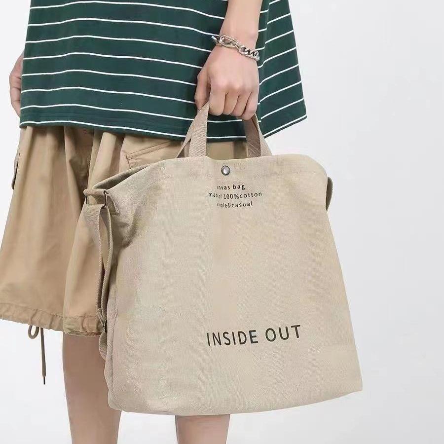 Plátěná crossbody taška Vysoce kvalitní plátno Velkokapacitní kabelka Taška na dojíždění Pánská Taška pro vysokoškoláka na dojíždění Jednoramenná taška