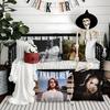 Singer Music Lana Del Rey-R Pillow Case Silky Short Plush With Invisible Zipper Dustproof Sofa Cushion Cover For Home Decor