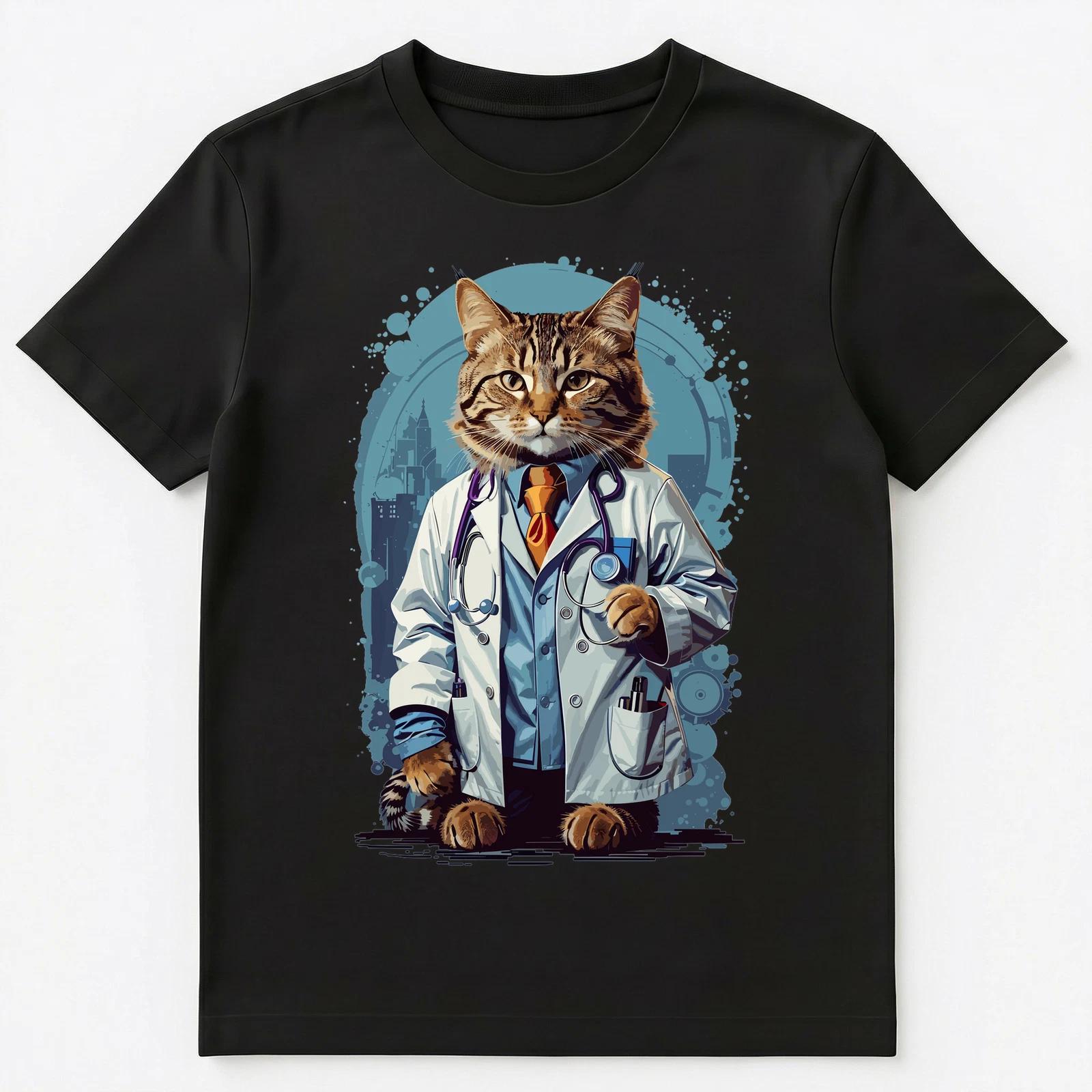 

Doctor Cat Unisex T-Shirt XL