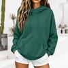 Women's Casual Hooded Long Sleeve Sweatshirt with Pockets and Drawstring