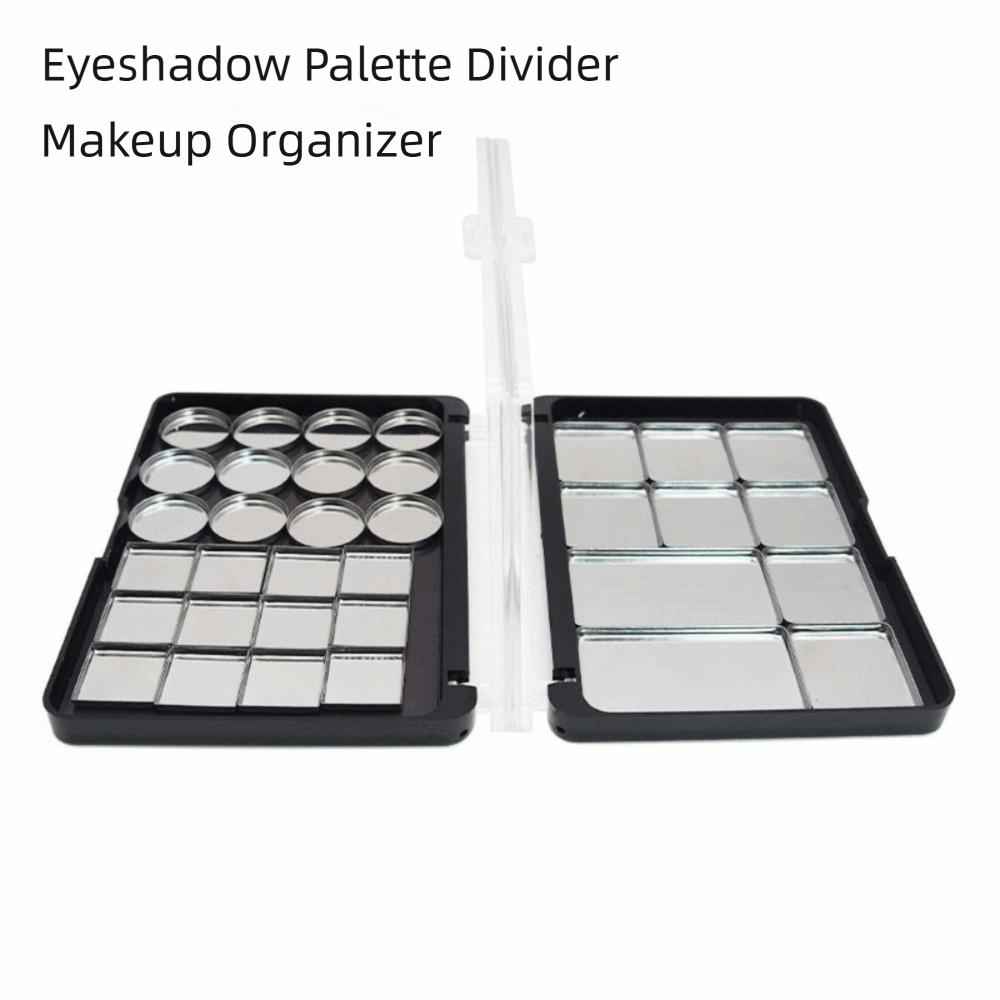 Palette in Alluminio Vuota Palette Ombretti Custodia Ricaricabile Strumento Multiuso Scatola Porta Trucco Vaschette Campioni Vassoio Ombretti