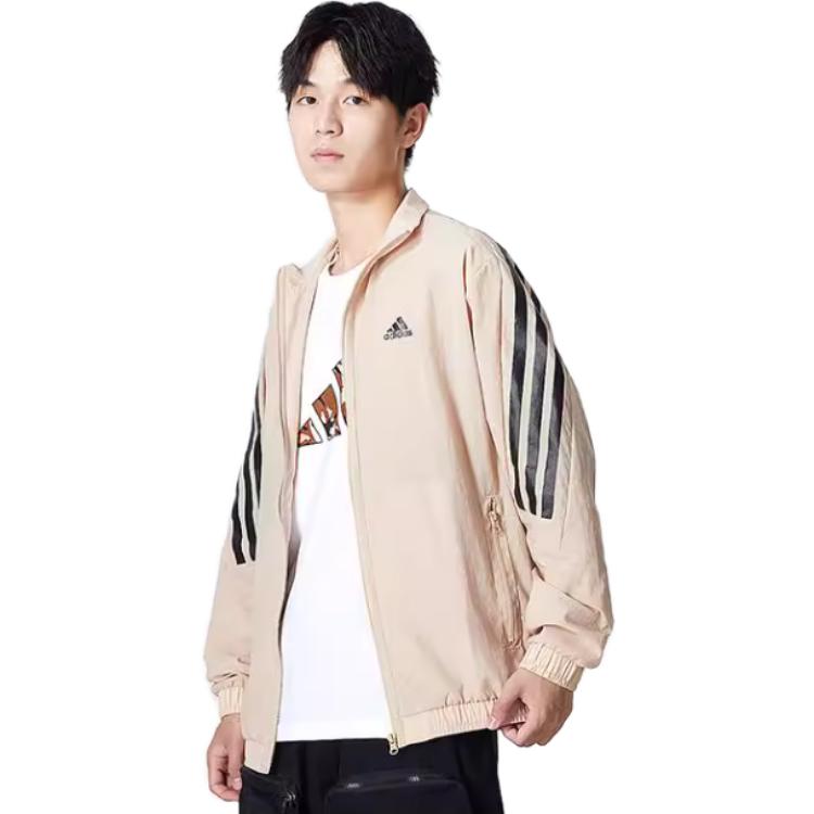adidas Essential Jacket Spring Fall Season Men's Khaki HU1514