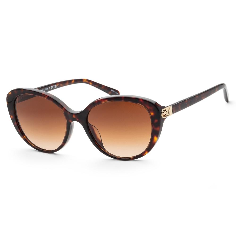 

Женские солнцезащитные очки Coach 56 мм темно-черепаховые