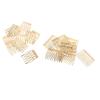20 Pieces Vintage Gold Blank Metal Hair Comb For Bridal Hair Accessories Diy
