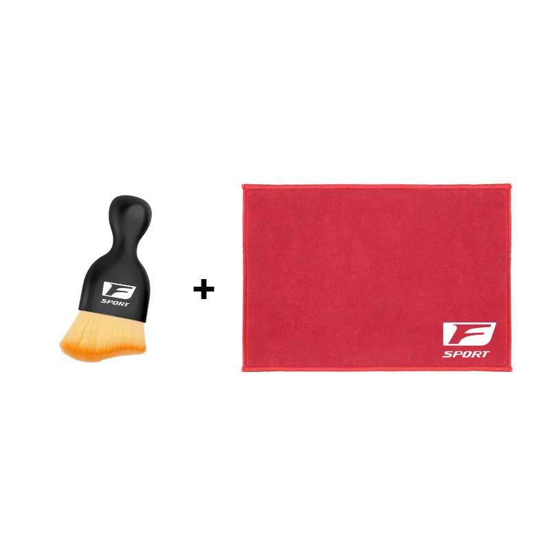HZN3 Car Interior Cleaning Tools Microfiber Wash Towels Cleaning Brush For Lexus F SPORT ES RX NX LS UX LM LX GX LC RZ IS CT GS RC HS