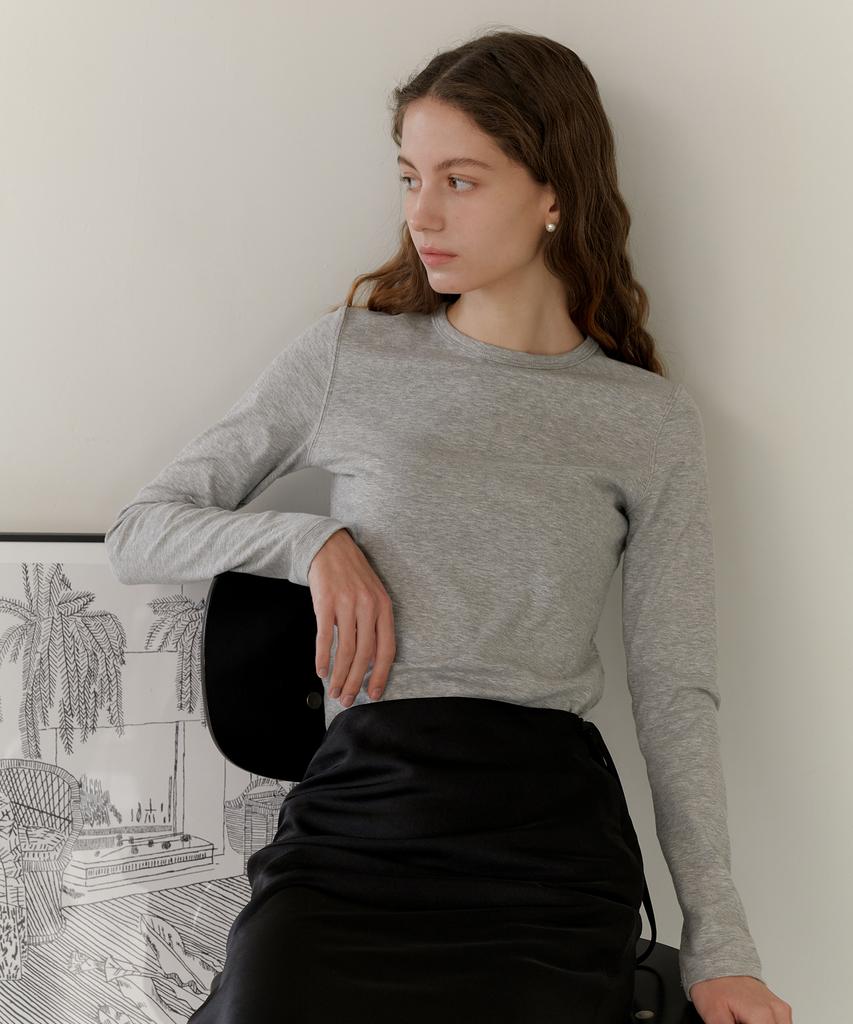 YUPPE Basic Slim T-Shirt_Gray