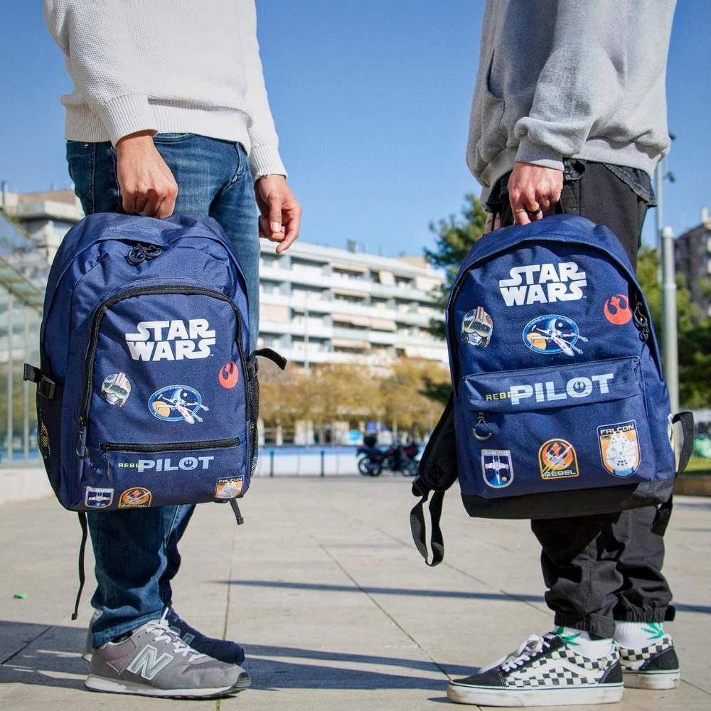 Plecak Szkolny I Do Pracy Star Wars Dark Blue Pilot, Pojemny 43X30X18 Cm