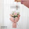Hand-Knitted Rose Yarn Flower Bouquet