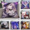 Anime Game Honkai Star Rail Pillow Case Short Plush Double-sided Print Square Throw Pillow Covers Sofa Home Cushion Decor