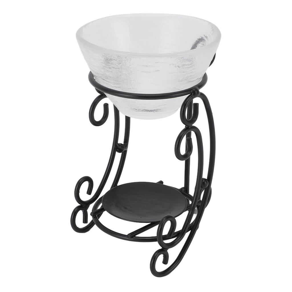 Essential Oil Burner Metal Iron Glass Vintage Home Decoration Tealight Candle Holder Wax Warmer Oil Burner