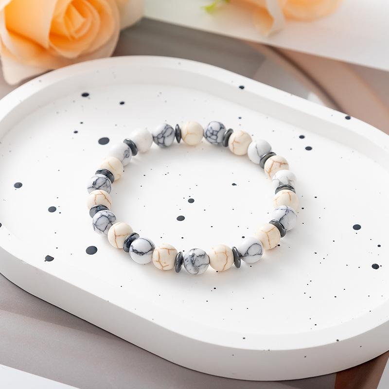 Fashionable 8mm Natural Stone Volcanic Rock Bracelet Black Gallstone Tree of Life Beaded Bracelet Healing Stone Bead Bracelets