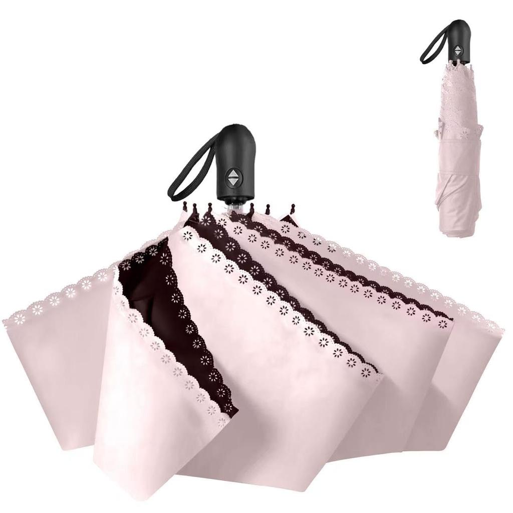 Evolutionary Folding Umbrella with UV Perfect for Rainy and Sun Protection Lilac Ash mocomoco's One-Touch Parasol, Windproof, Water-Repellent,