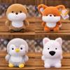 Mini Fox Cute Doll With Plush Pp Cotton Filling Very Suitable Room Decoration