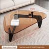Modern Nordic Glass Coffee Table - Light Luxury Designer Tea Table for Small Living Rooms and Apartments